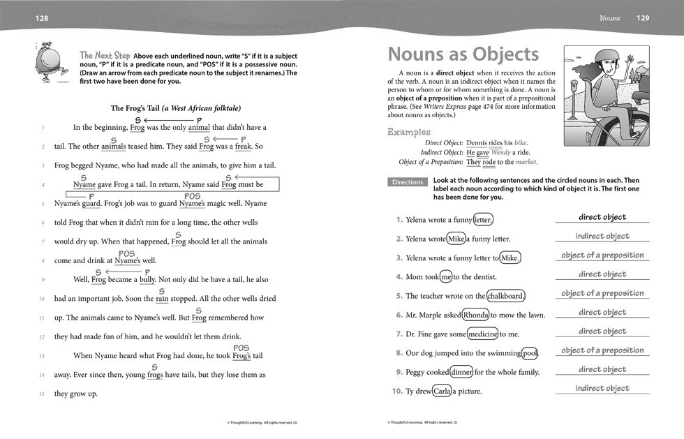 作家表达技能簿老师版（5年级）第128和129页