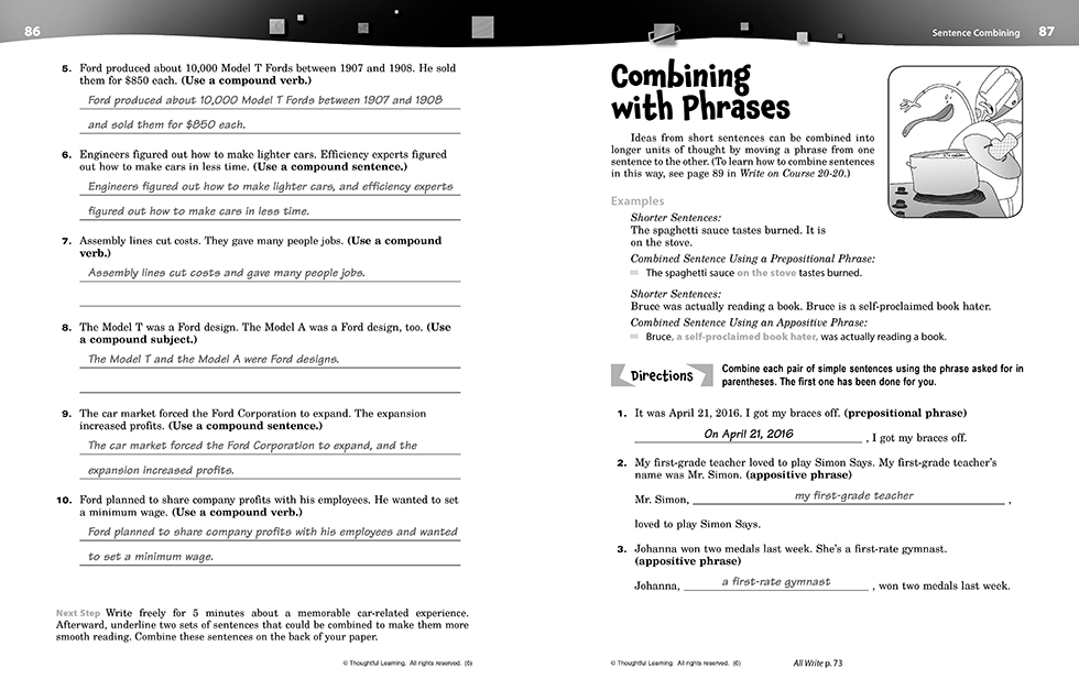 写入课程20-20技能本（6）教师版页86和87